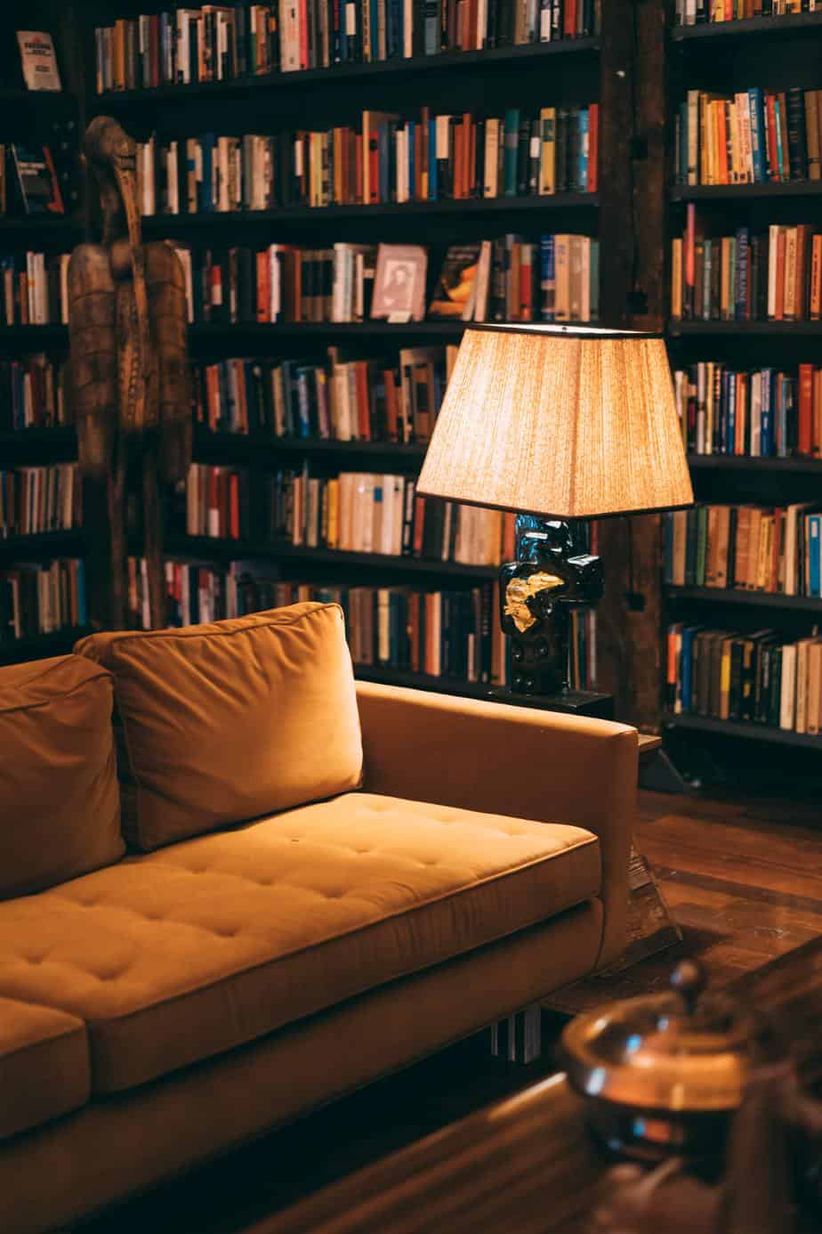 basement home library